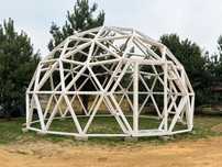Kopuła geodezyjna 35m2. Turystyka - GLAMPING. NAMIOT.