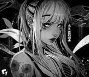 Коврик для мышки GLSSWRKS - Dark Kazemi [Limited Edition] (В наличии)
