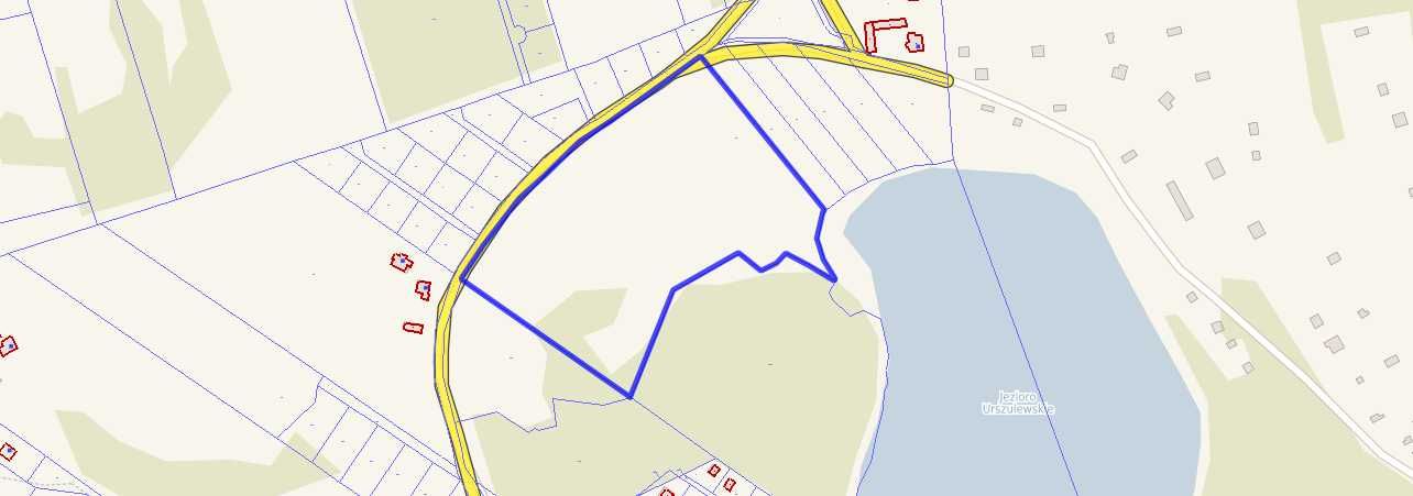 DZIAŁKA USŁUGOWA 3,17 ha Z linią Brzegową 54m Jezioro Urszulewskie