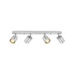 Anten Maja I GU10 Obrotowa lampa sufitowa 4 reflektory Srebrna