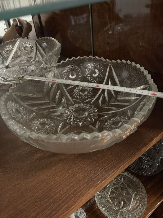 Ваза большая хрусталь,конфетница,фруктовница