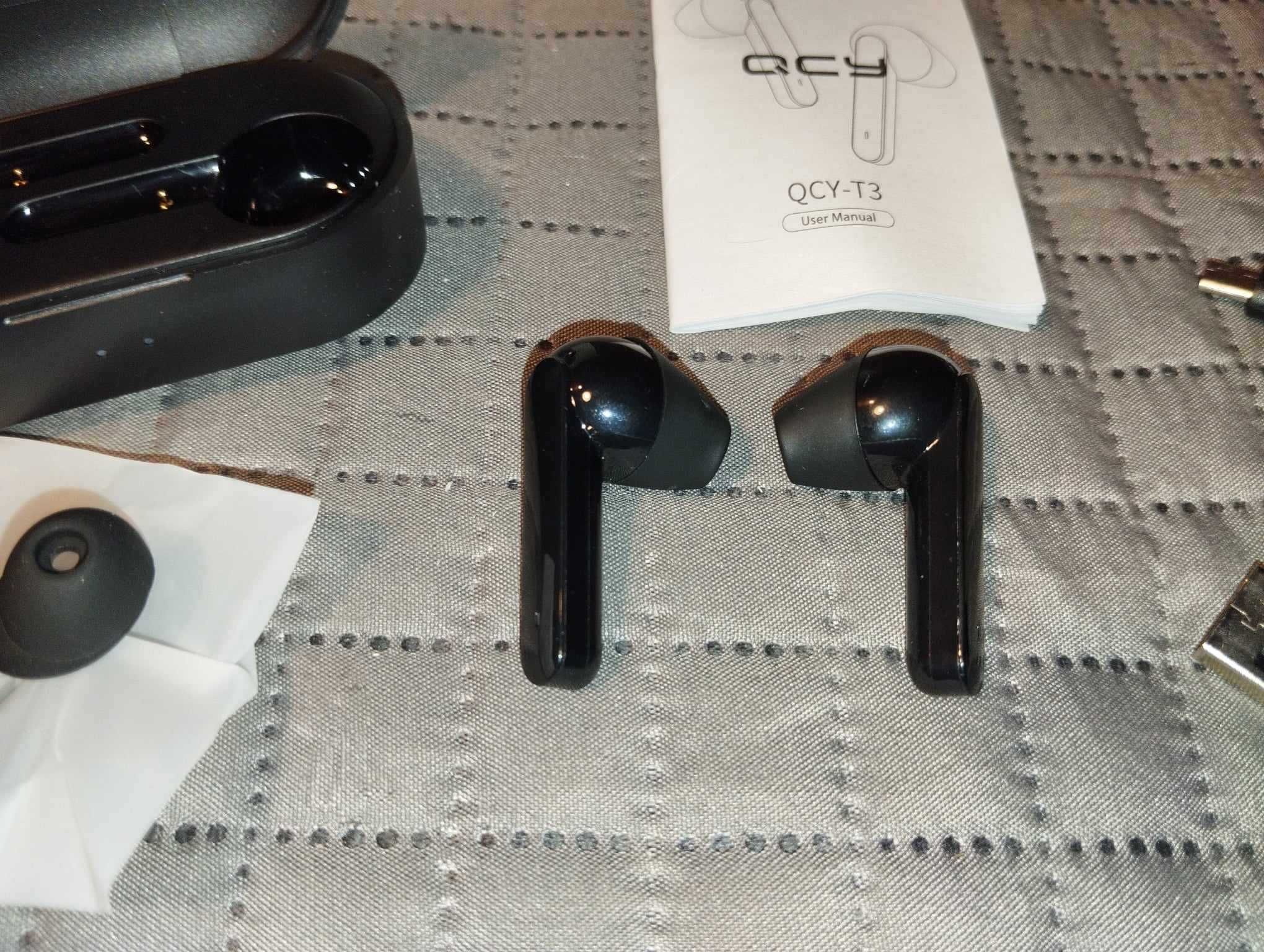 Słuchawki Bezprzewodowe Bluetooth - HOMSCAM QCY-T3 - Czarne