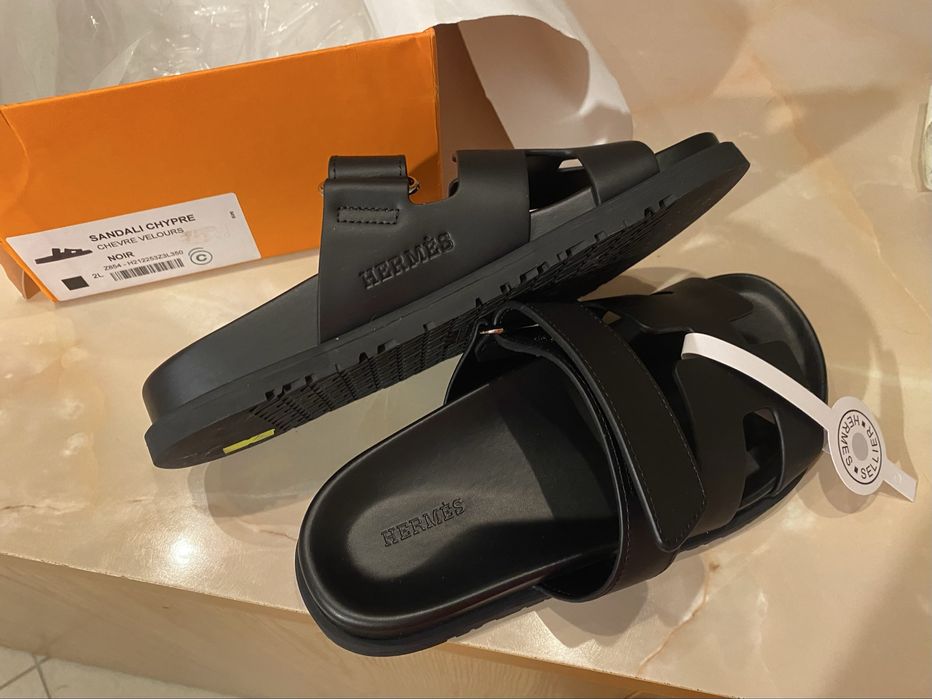 Klapki Hermes chypre, nowe, rozmiar typowe 38