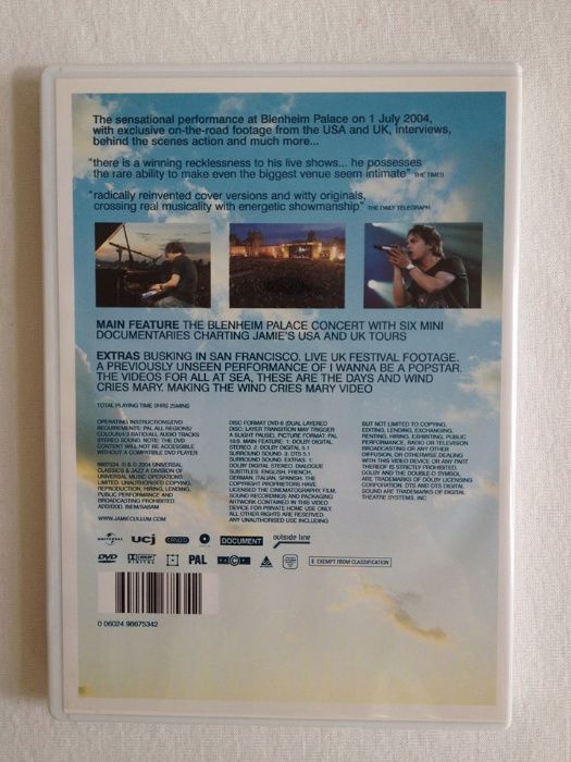 DVD "Jamie Cullum - Live at Blenheim Palace"