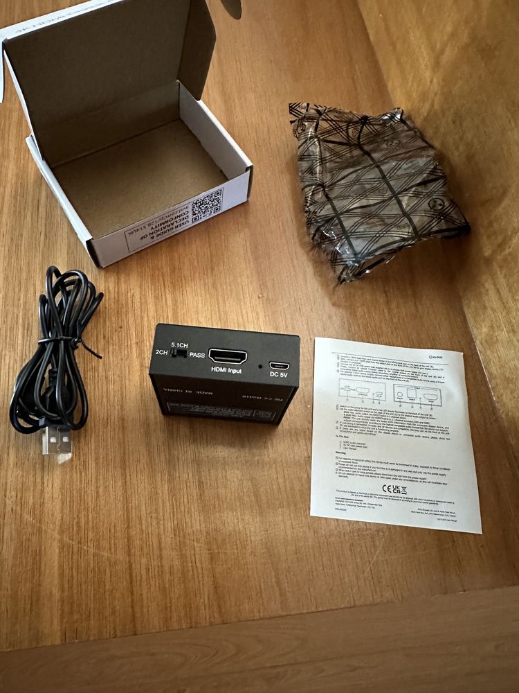 Conversor HDMI e toslink 4k