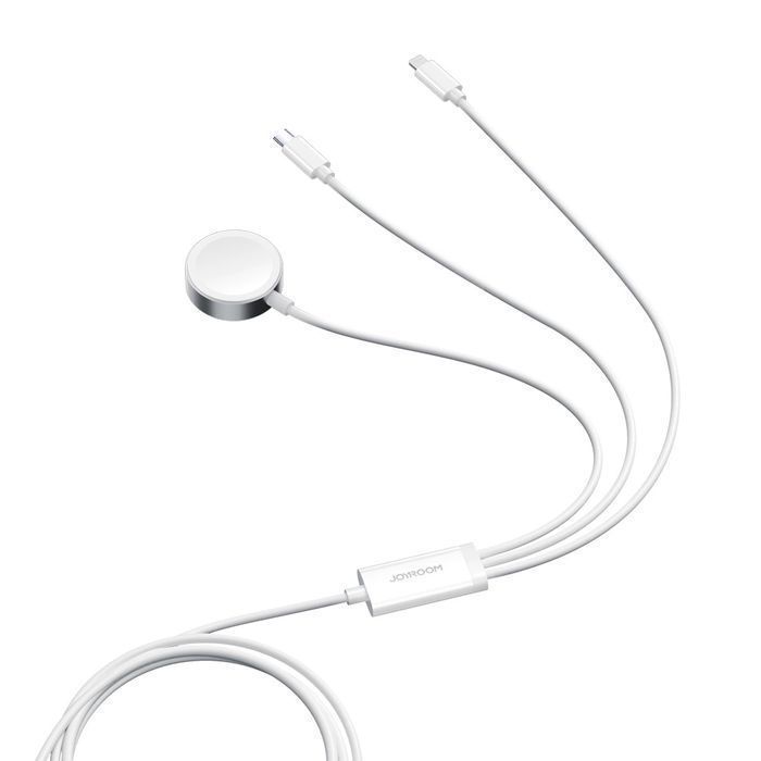 Kabel 3w1 Joyroom magnetyczna ładowarka USB-A - Lightning/USB-C 1.2m