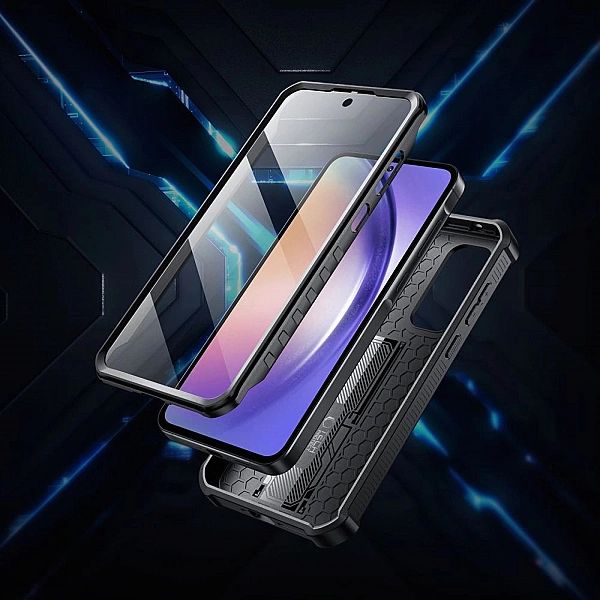 Etui Tech-Protect Kevlar Cam+ na Samsung Galaxy A55/5G - czarne