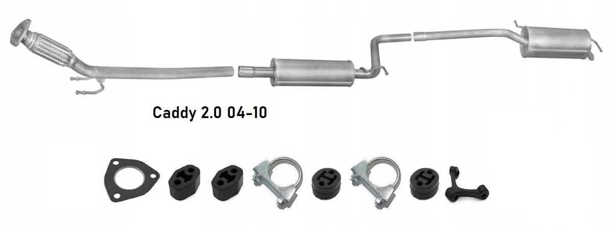 Вихлопна глушник Volkswagen Кадди Каді Caddy 1.4 1.9