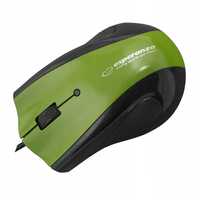 Esperanza mysz przewodowa 3D USB z podkładką zielona