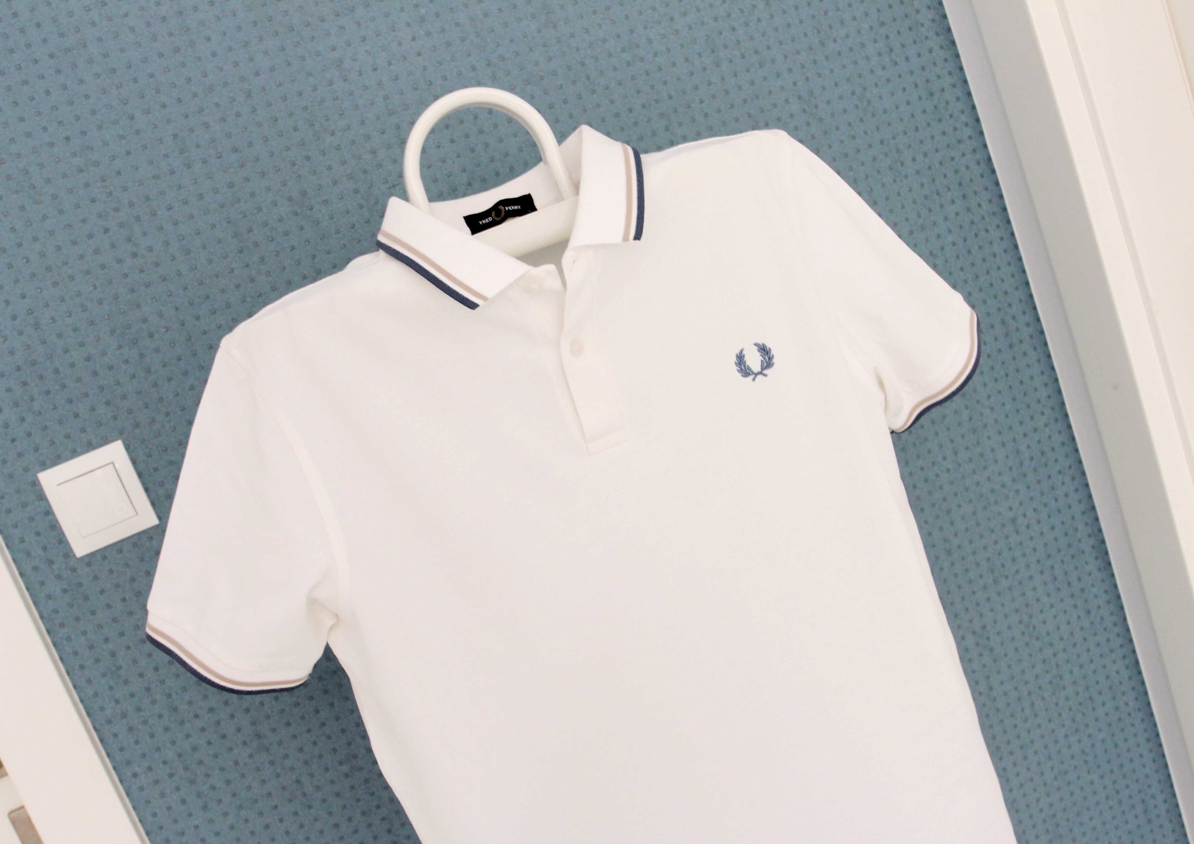 Fred Perry polo bez wad czysta biel L