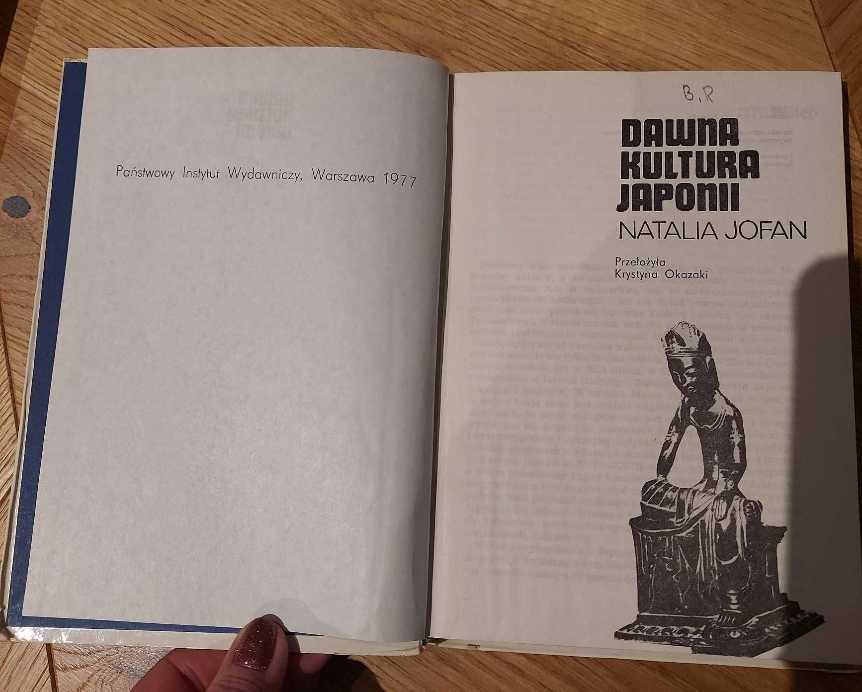 Dawna kultura Japonii książka Natalia Jofan