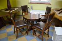 4 x Krzesłą rzeźbione + stolik kawowy Gratis - 40% Drewnostyle