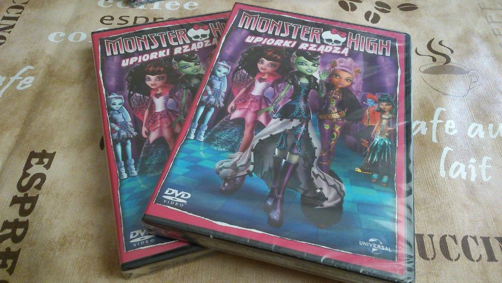 Monster High DVD - Upiorki rządzą. Nowe - folia. Najtaniej.