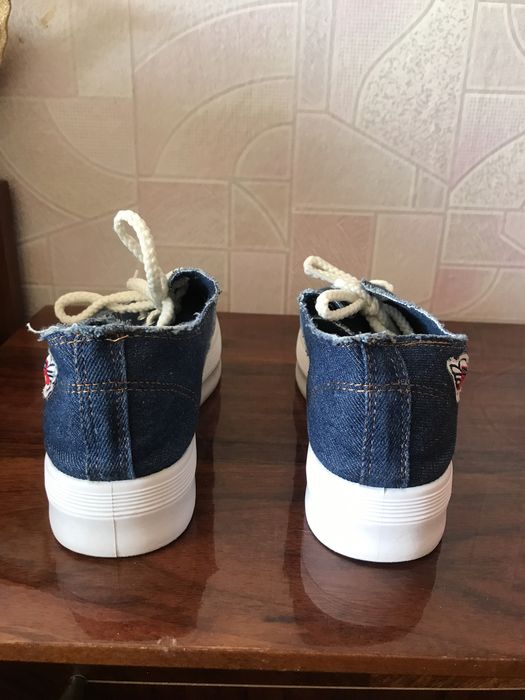 Мокасины джинсовые