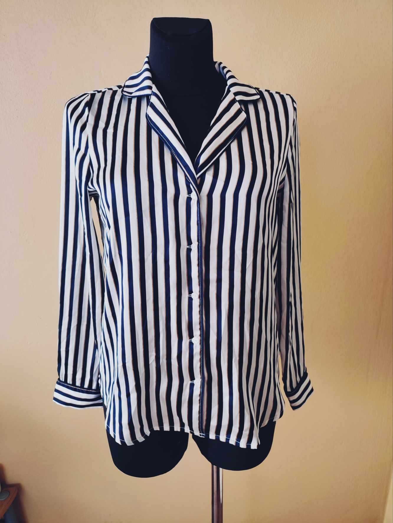 Elegancka koszula damska w paski, Gina Tricot, XS/34 - M/38