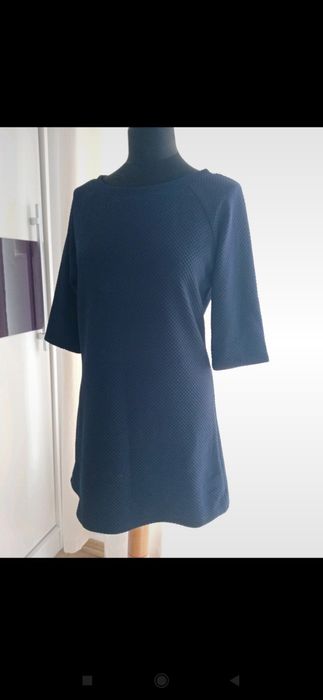 Długa granatowa bluzka