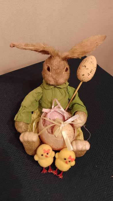Zając Wielkanocny - dekoracja stroik pisanki