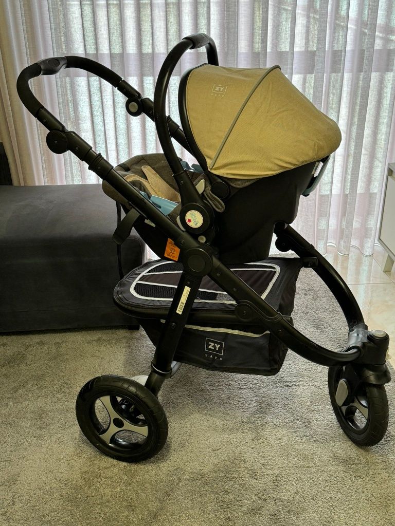 Carrinho bebé Duo Grey/Bege ZY Safe (Zippy)