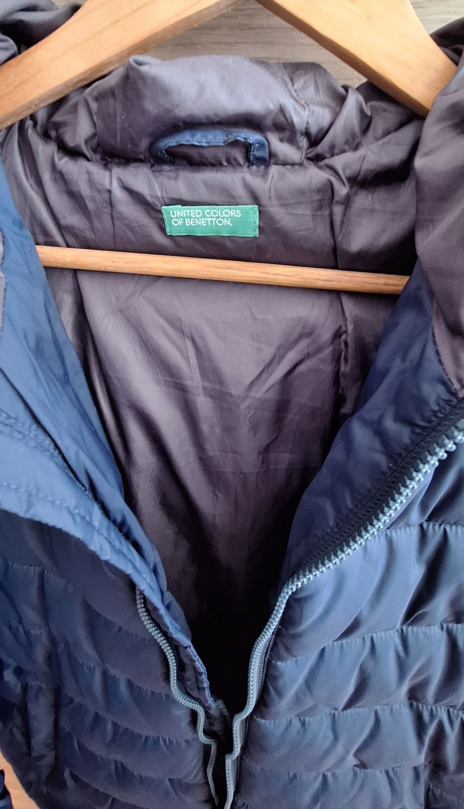 Casaco Benetton azul marinho