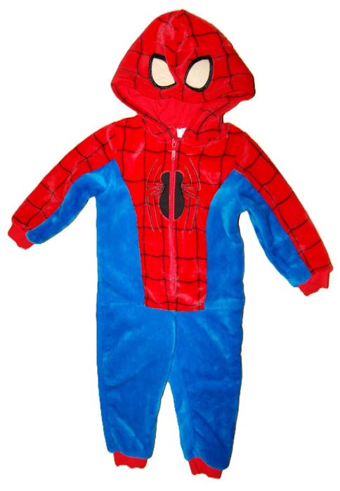 jak NOWA jednoczęściowa piżama polarowa Spiderman 3 lata 98 cm