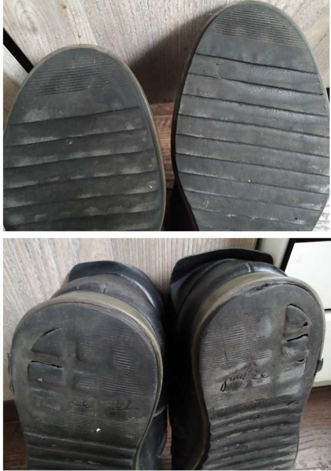 Зимние деми мужские кожаные ботинки 45-46 Faber