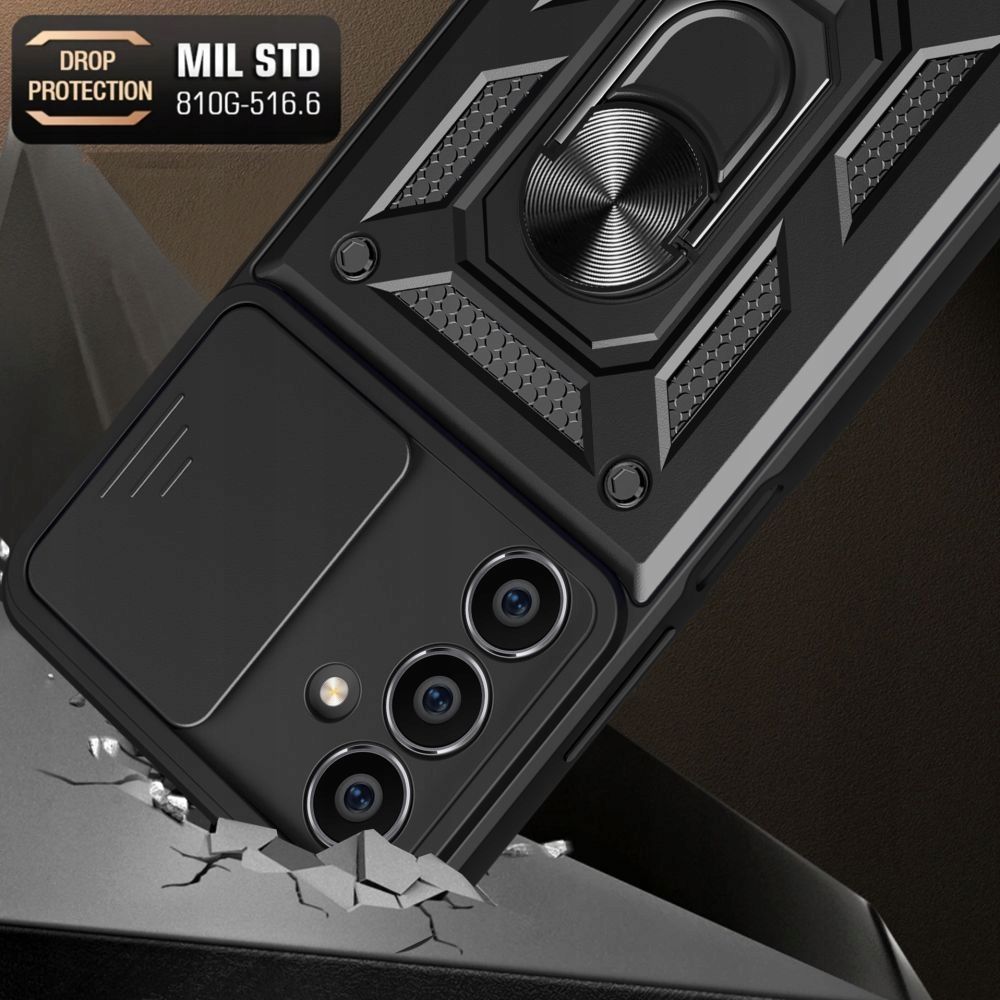 Etui Pancerne Galaxy S24 FE CamShield z Podstawką