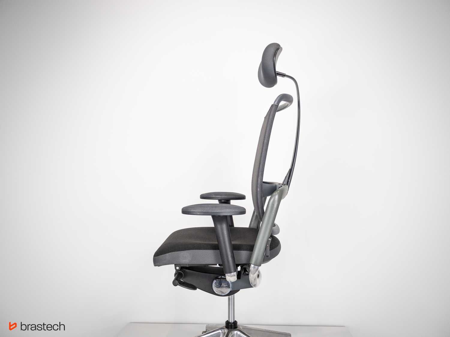 Fotel biurowy ergonomiczny wysoki z zagłówkiem Rohde&Grahl Xenium net