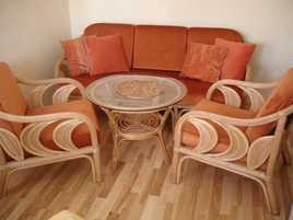 Wypoczynek meble prawdziwy rattan styl elegancja idealny stan !! dowóz