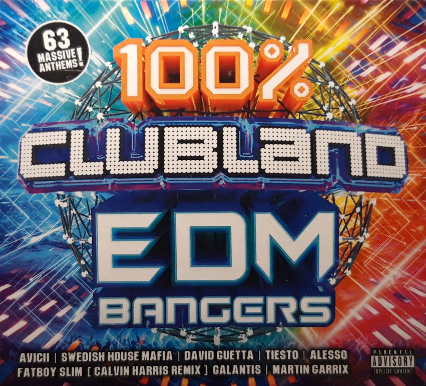 100% Clubland EDM Bangers (3xCD, 2018, FOLIA)