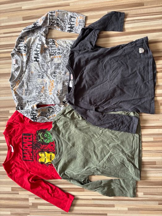 Bluzki chłopięce z długim rękawem