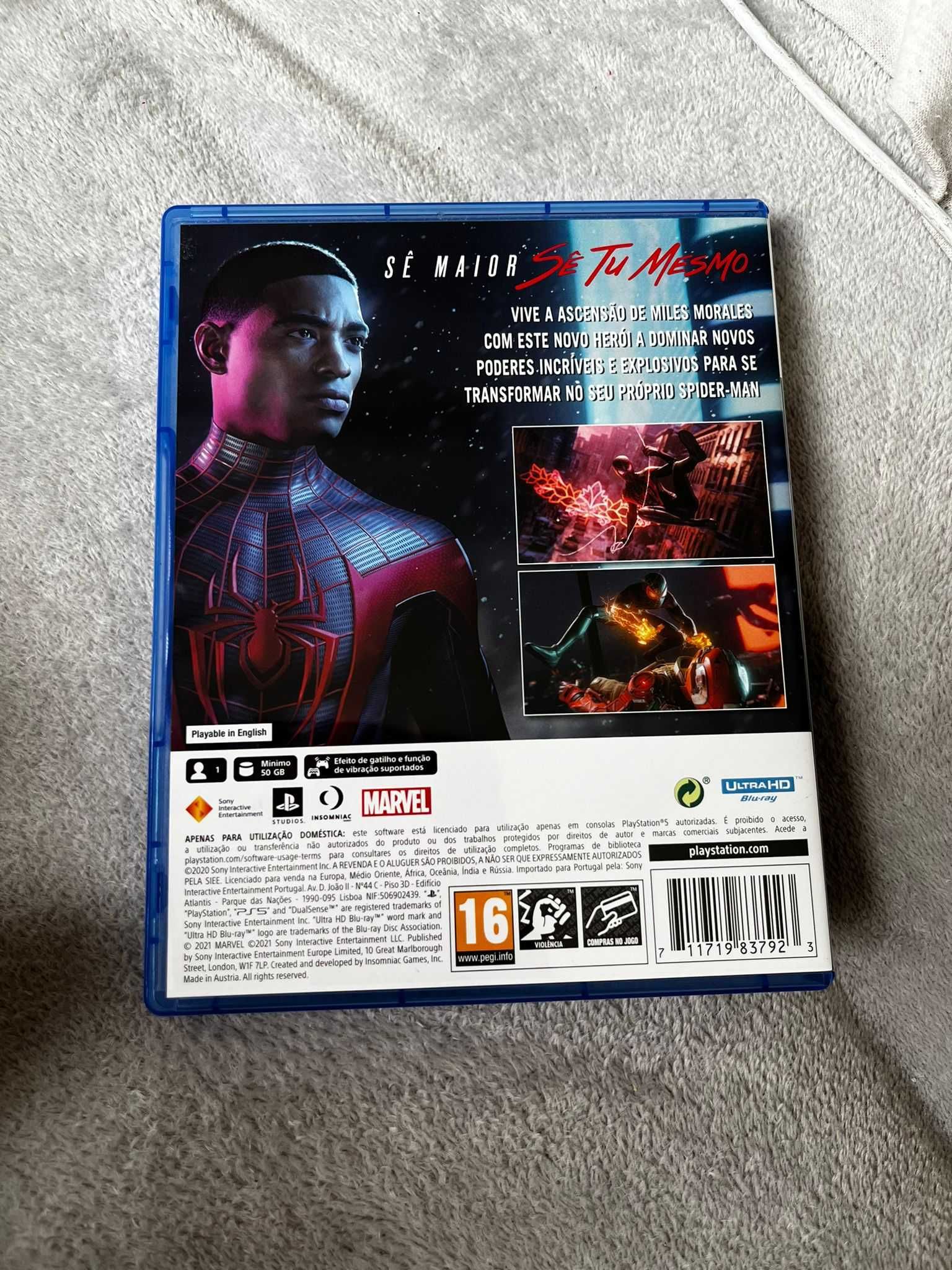 Jogo PS5 : Spiderman Miles Morales (novo)