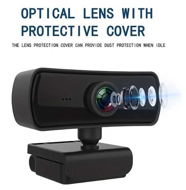 Веб камера шторка для навчання web camera USB, Full HD 2K З Мікрофоном