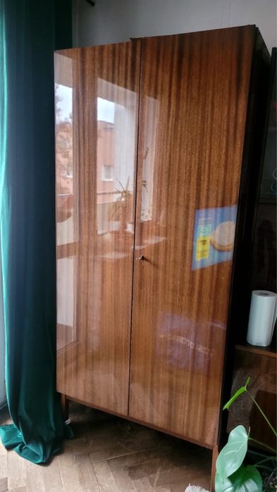 Meble PRL Wyszków komplet + stół mahoń połysk Warszawa Wola