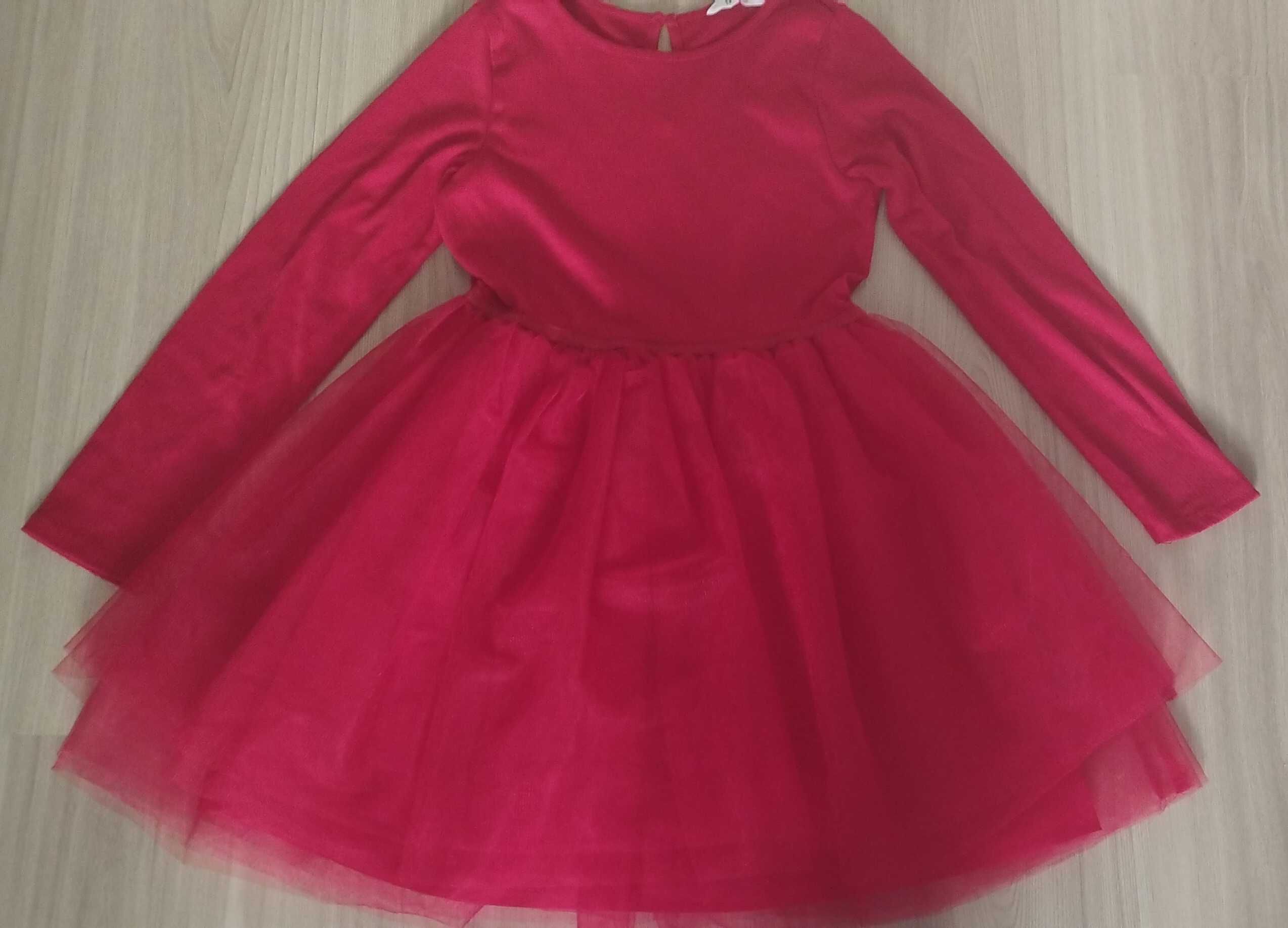 Sukienka dla dziewczynki tiulowa H&M r. 134/140