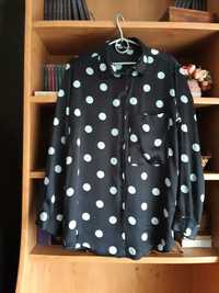 Granatowa bluzka koszulowa, koszula oversize rozmiar 36/38/40  M  Zara
