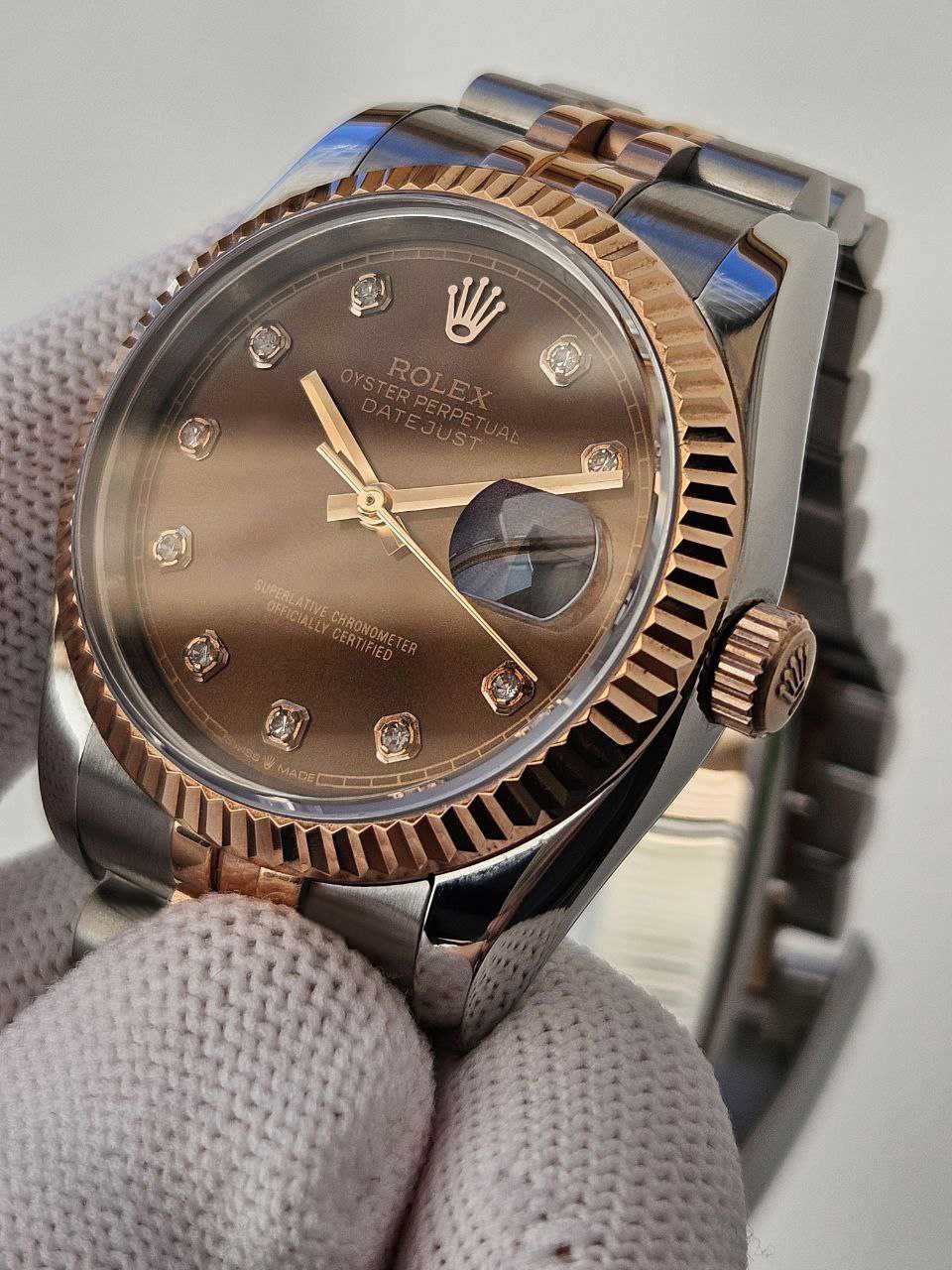 Швейцарские женские часы Datejust Chocolate Diamond 36 mm- Lady