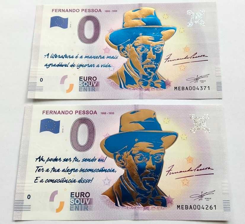 0 euro - Fernando Pessoa - 2 sztuki - wersja gold