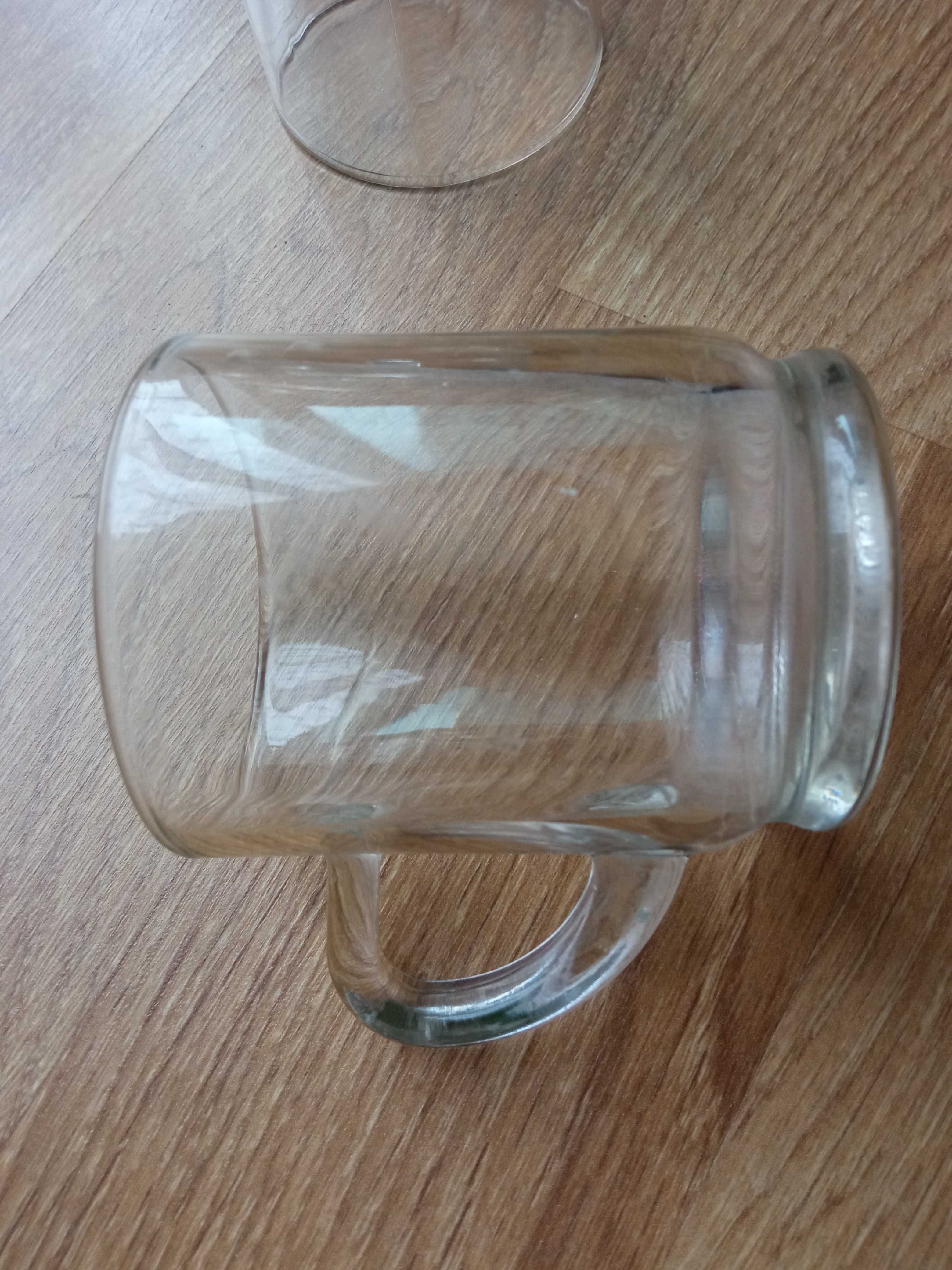 Dwie szklanki 150 ml przezroczyste z uchem IMG Indonesia Szklanka