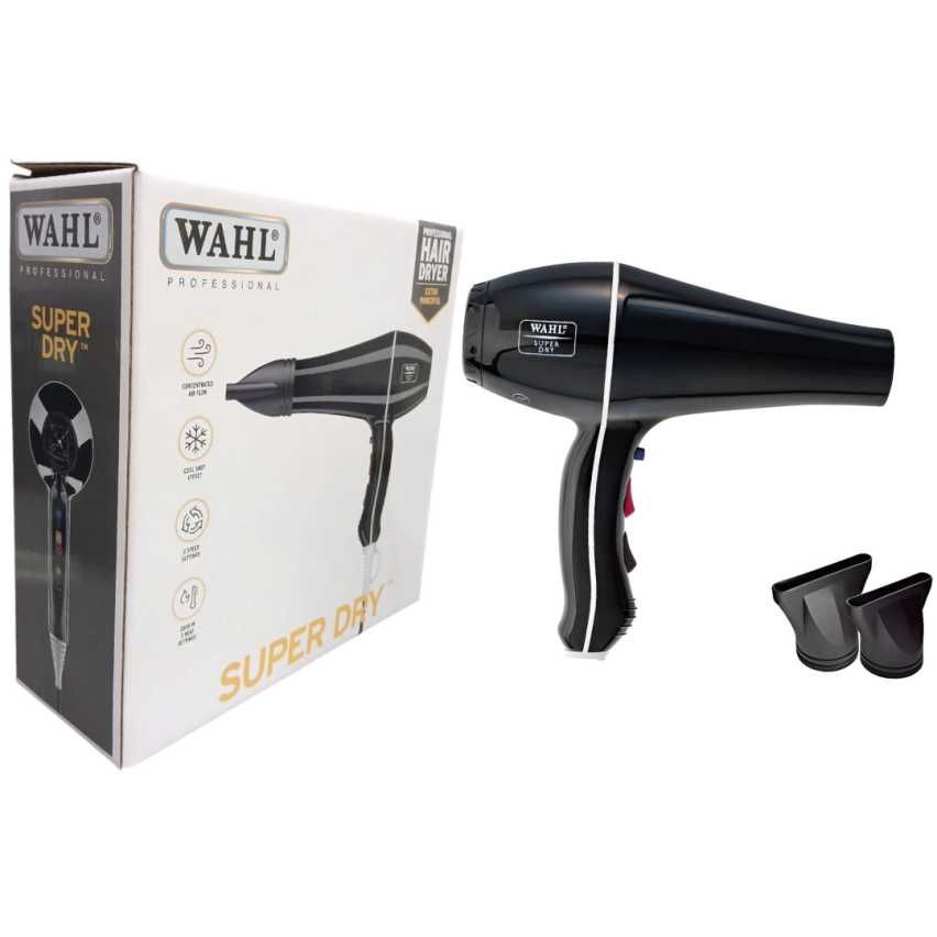 SECADOR WAHL SUPER DRY 2000 WATT TECNOLOGIA TURMALINA