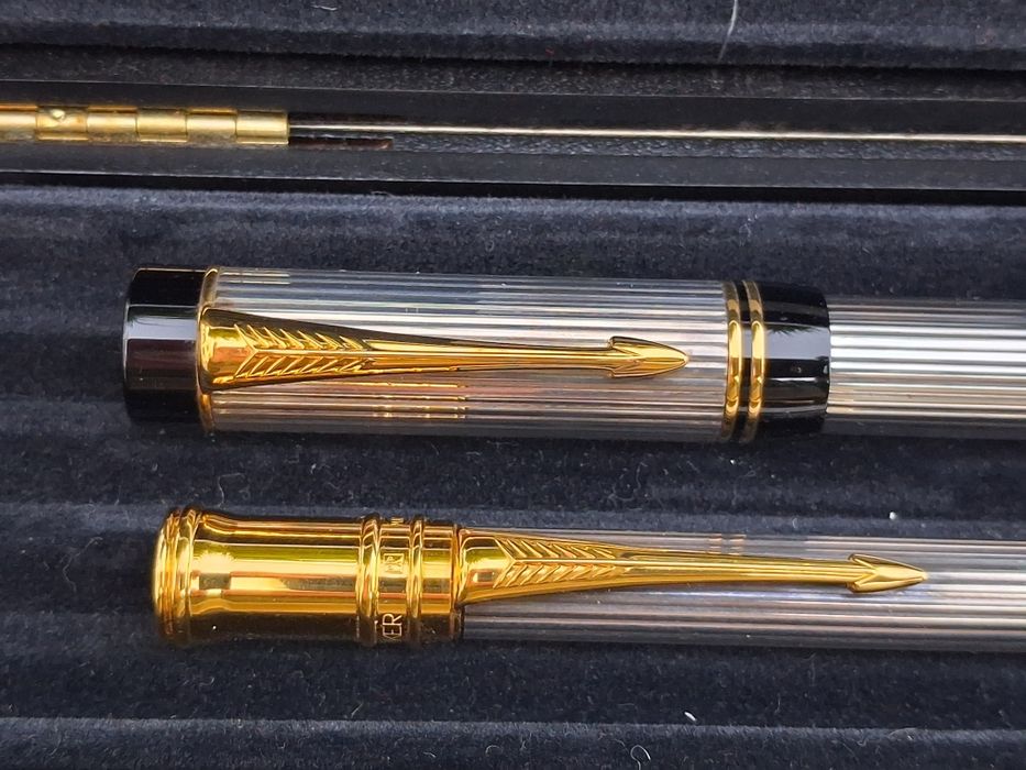 Canetas Parker Duofold Centennial em prata