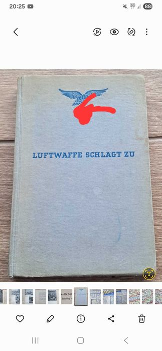 Stara ksiazka luftwaffe Wojna powietrzna nad Polska unikat