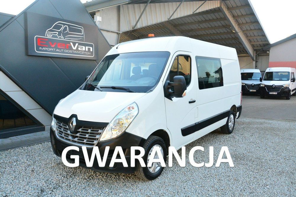 Renault Master  średniak 7 osobowy brygadówka doka pełna opcja