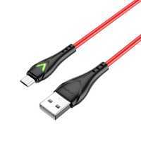 Borofone Kabel Bx65 Bright - Usb Na Micro Usb - 2A 1 Metr Czerwony