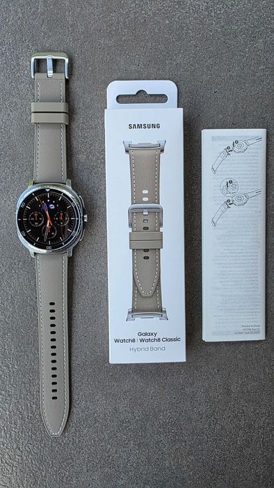 Pasek Hybrid Band (S/M/L) do Samsung Galaxy Watch8 Classic | Beżowy