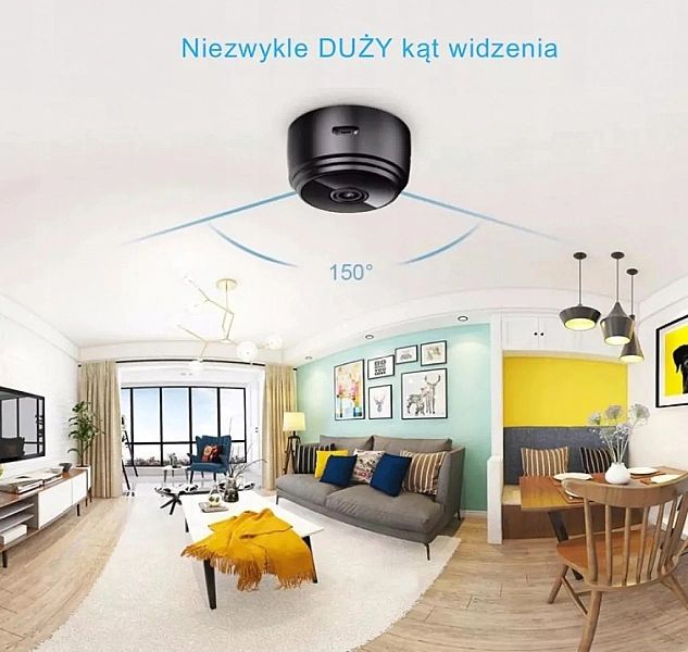 A9 Mini WiFi Hd 1080p Wireless Ip Camera(Black)