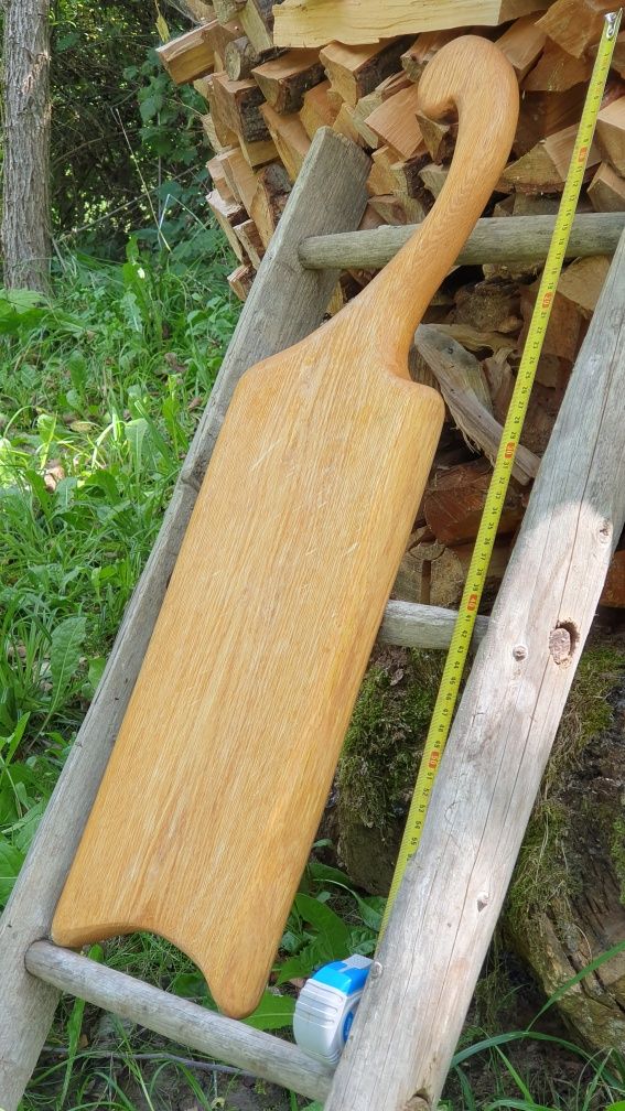 Dębowa deska do krojenia ~70 cm Impregnowana olejem lnianym Rękodzieło