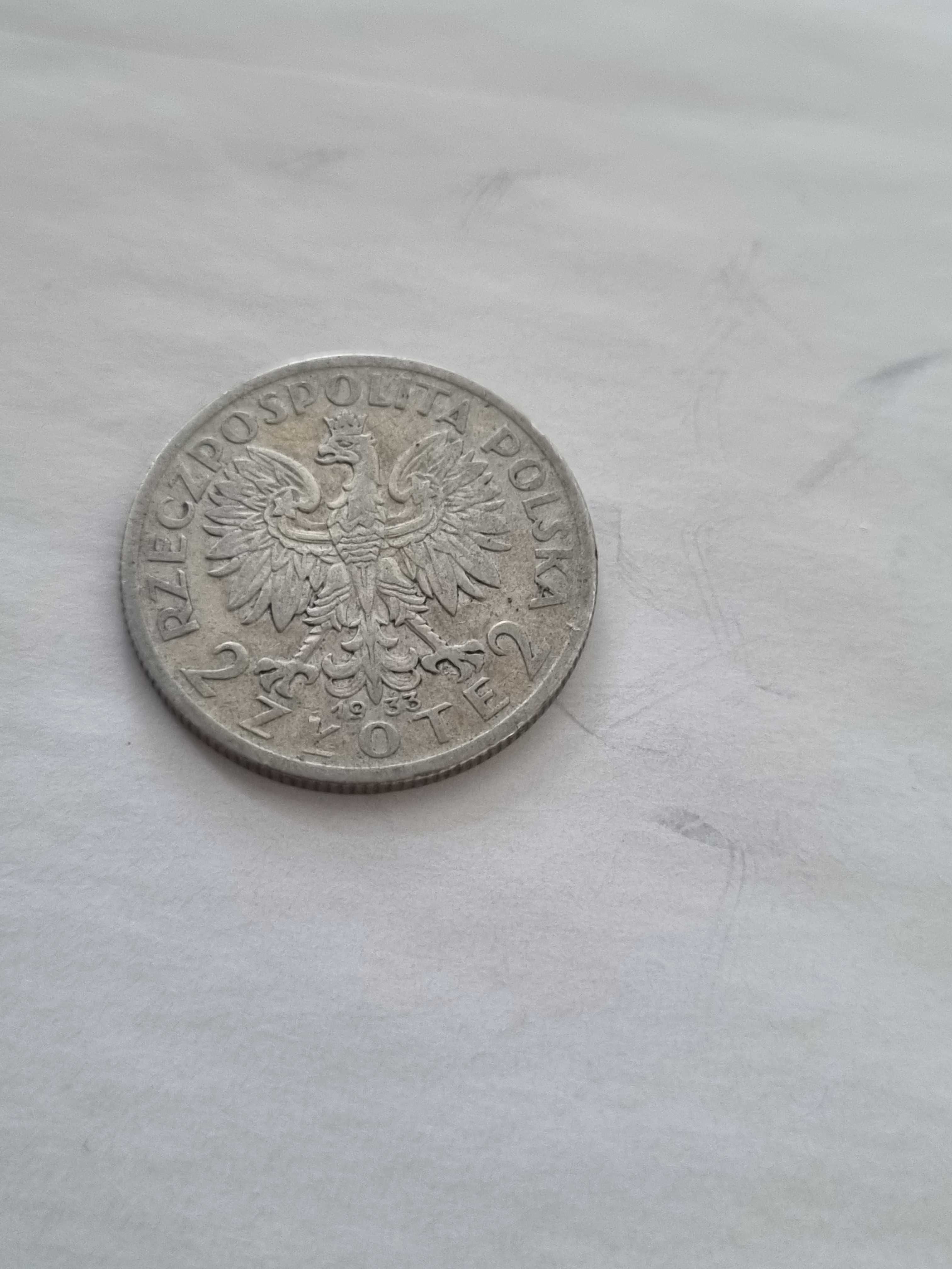 2 złote 1933 Głowa Kobiety