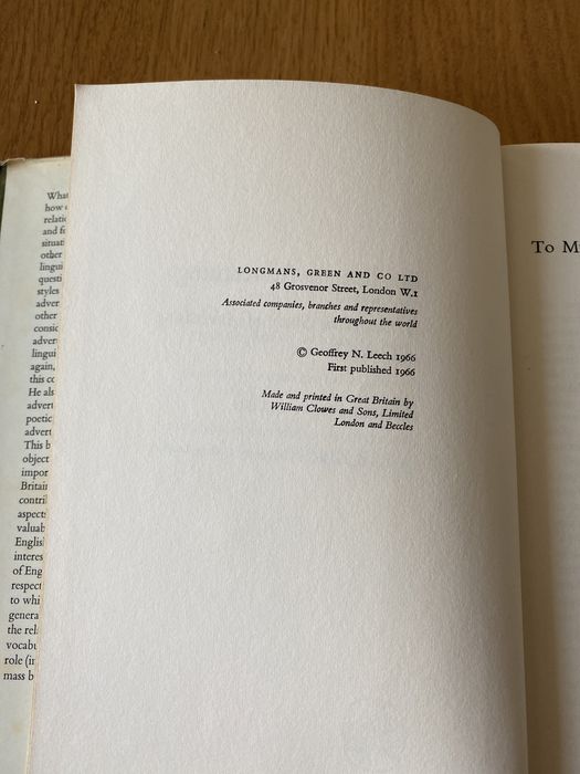 English in Advertising - Geoffrey N. Leech