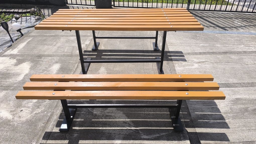 Meble Ogrodowe Dwie Ławki i Stół 160Cm Transport