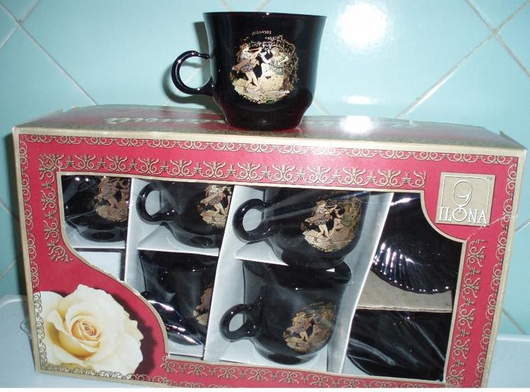 НОВЫЙ Кофейно—Чайный сервиз•Подарочный набор Чашек 6 персон+ сахарница